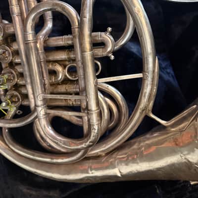 C. G. Conn Silver 6D Double French horn. Made in USA image 12
