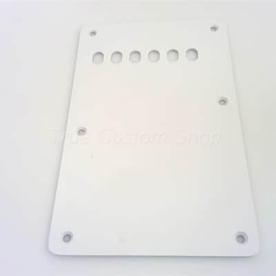 True Custom Shop® White Gloss Vintage Style 1ply 6 Hole Tremolo Spring Cover for Fender Stratocaster image 3