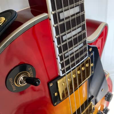 SX Les Paul Custom  Cherry Burst 7lbs 6 oz image 3