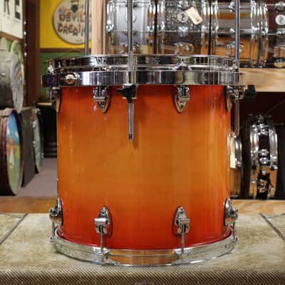 1990s Ayotte Custom Maple Sunburst Drum Kit 14x20 14x14 8x12 5.5x14 image 11