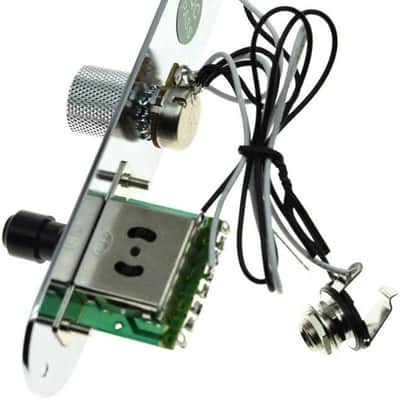 Fully Loaded Control Plate Pre-Wired 3-Way Control Plate with Wiring Harness for Tele/Telecaster Chrome image 3