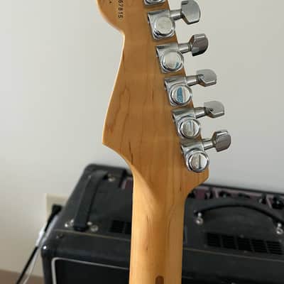 Fender American Deluxe Stratocaster FMT HSS 50th Anniversary with Ebony Fretboard 2004 Cobalt Blue Transparent image 7