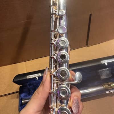 Gemeinhardt 3SB Intermediate Flute – Solid Silver – Elkhart, Indiana USA - Gold-Plated Lip Plate image 18