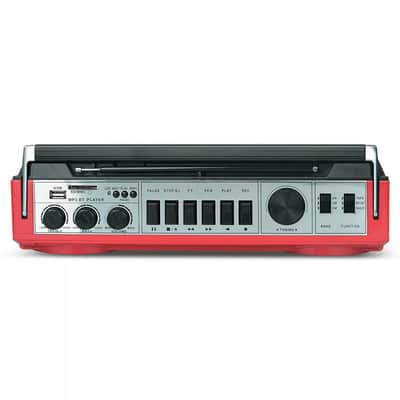 Retro Red Boombox Cassette Player & Recorder – Perfect for Musicians & Audio Creators image 2