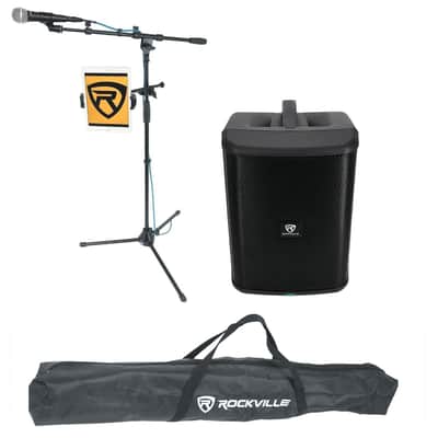 Rockville TITAN ONE PRO Rechargeable Street Performance Speaker+Mic+Tablet Stand image 1