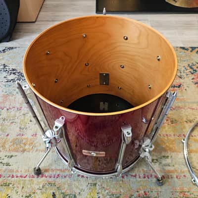 Yamaha 9000 Series Recording Custom Drum Kit 22-16-13-12" in Garnet Red - Birch Shells Made In Japan 1982 image 13