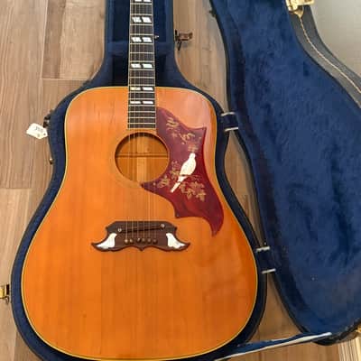 Gibson DOVE 1969 - Natural Top (rare brown maple sides and back) image 1