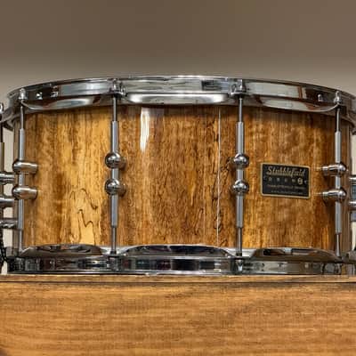 2021 Stubblefield 7x14 Mango Wood Stave Snare Drum Gloss image 8