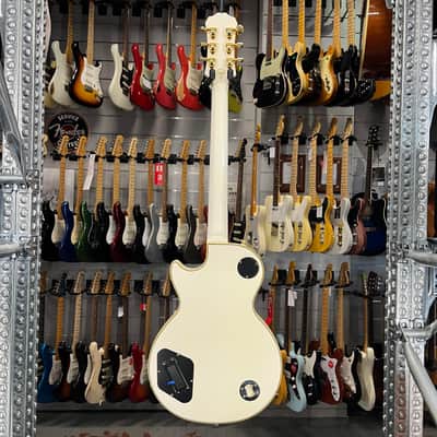 Epiphone   Les Paul Custom Bjorn Gelotte Jotun White Repaired Hea DS Tock image 9
