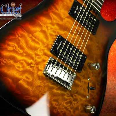 Brian Moore I-2000 iM Electric Guitar Flame Maple Vintage Sunburst, Excellent Condition image 7