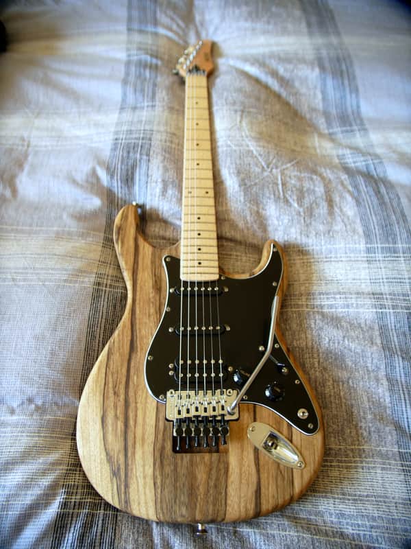 Kiesel Carvin Bolt Kit Natural Strat Guitar W/ Floyd Rose HSS USA American image 1