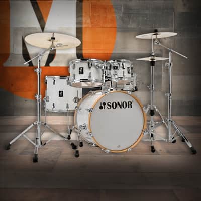Sonor AQ2 Maple Studio 5 Piece Shell Pack - White Marine Pearl (AQ2-STUDIOWMCWHP) image 1