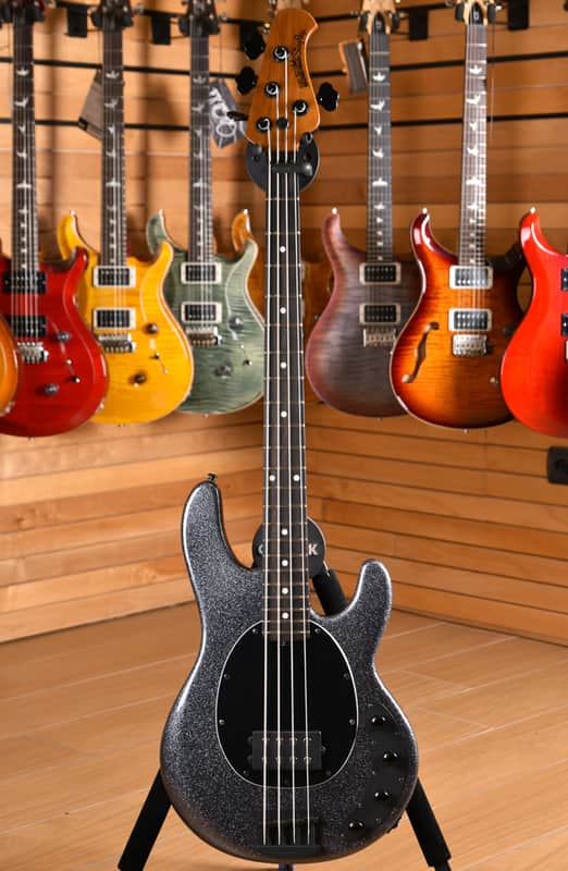 Music Man StingRay Special H Ebony Fingerboard Roasted Maple Neck Charcoal Sparkle image 1