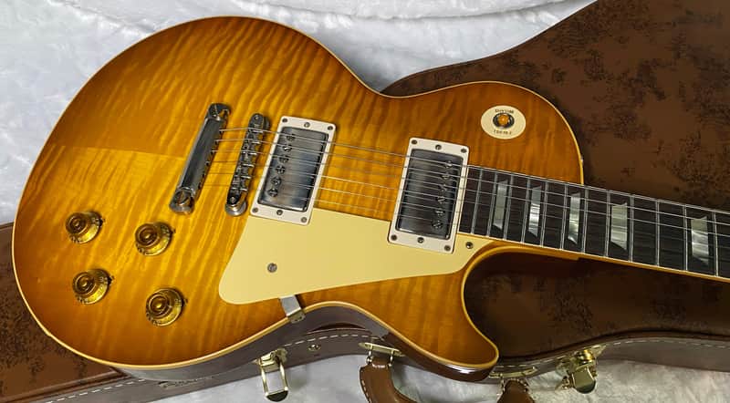 NEW ! Gibson Custom Shop 1959 Les Paul - Golden Poppy Burst - Authorized Dealer - Hand Picked Curly Maple Flame Top - VOS - 8.6 lbs - G07179 image 1