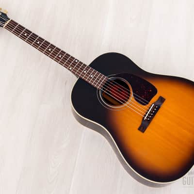 1995 Gibson J-45 Banner Logo Vintage Spec Dreadnought Acoustic Guitar Sunburst, Near-Mint w/ Case, Yamano image 13