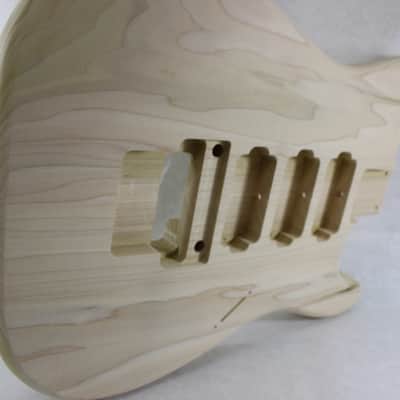 Unfinished Poplar HHH guitar body - fits Fender Strat Stratocaster neck Floyd Rose J940 image 6