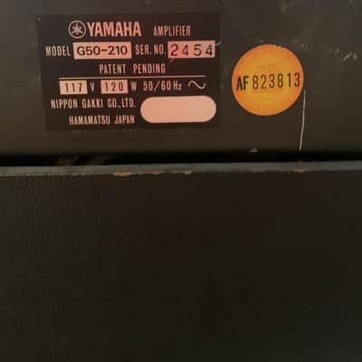 Yamaha G50-210 Fifty 210 50-Watt 2x10" Guitar Combo 1975 - 1979 - Black image 3