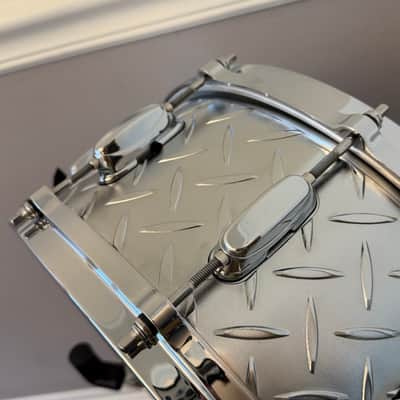 Tama LU1465 6.5x14" Lars Ulrich Signature Snare Drum - Diamond Plate Steel image 9
