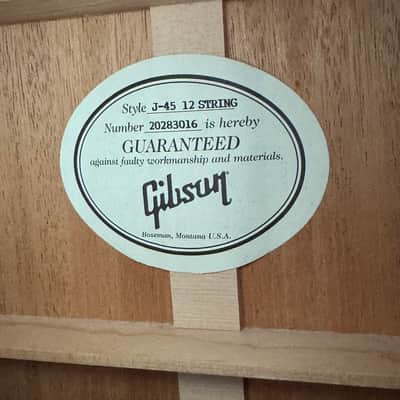 Gibson J-45 Standard 12-String - Vintage Sunburst image 7