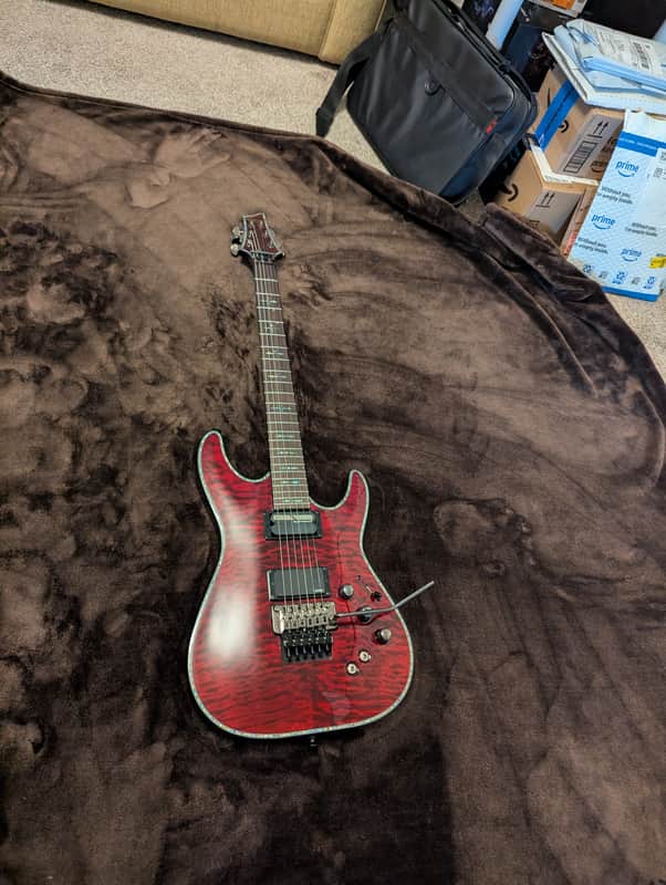 Schecter Hellraiser C-1 FR S Sustainiac 2013 - Present - Black Cherry image 1