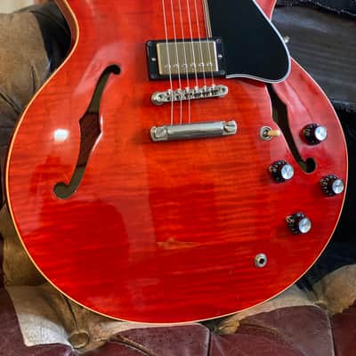 Gibson Memphis ES-335 Dot Figured Cherry 2012 w/ OHSC & Docs image 11