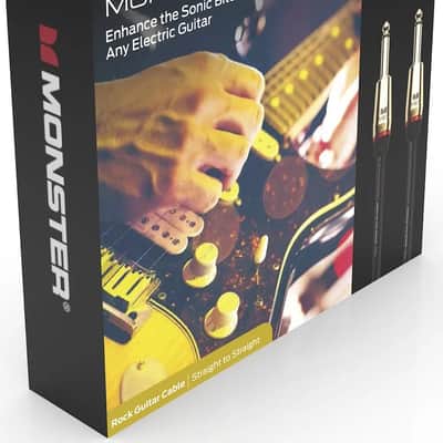 Monster 600625-00 Prolink Rock 1/4" Instrument Cable. 3 ft - Straight to Straight image 3