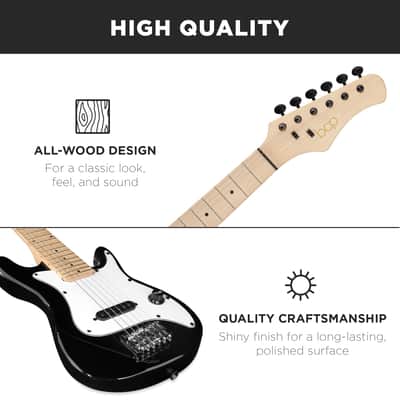 Best Choice Products Kids Electric Guitar Beginner Starter Kit w/ 5W Amplifier - 30 in-Sunburst image 11