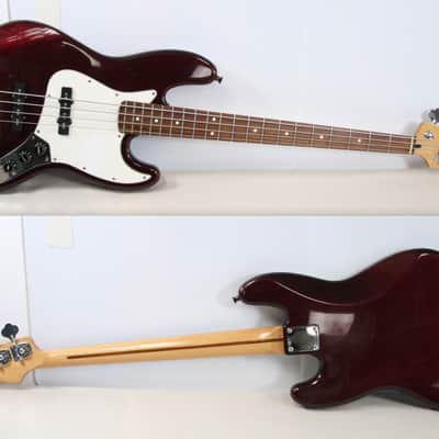 Fender Standard Jazz Bass with Rosewood Fretboard 1998 - 2008 - Midnight Wine image 4