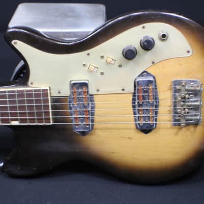 A Vintage Teisco Electric Guitar  in a Soft Case   # 4 G image 2