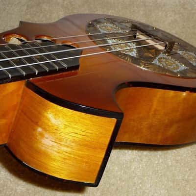 Lightnin Resophonic tenor resonator ukulele  2011 Sunburst image 5