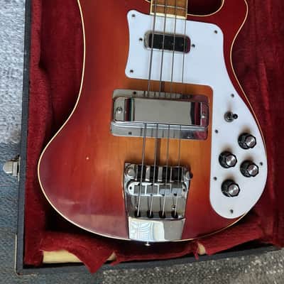 Rickenbacker 4001 - 1981 Serial - Fireglo Bass Guitar. Great shape w/ Original Case image 2