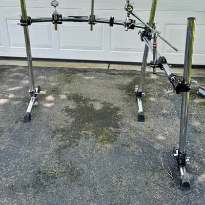 Gibraltar 2 sided Curved Drum Rack with Boom Arms Tom Arms Memory Locks image 7