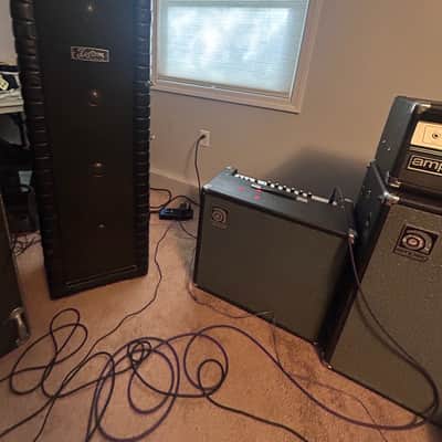 Kustom Tuck N’ Roll 4x12 CTS speaker cabinet 1960s - Black leather image 4