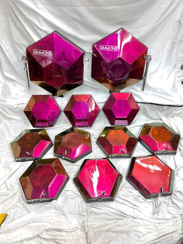 Simmons SDS Lot Of 12 Custom Painted Drum Pads image 1