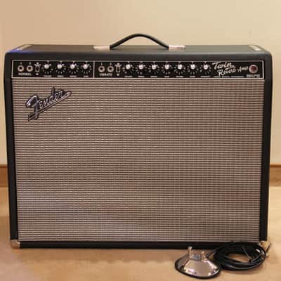 Fender '65 Twin Reverb 85-Watt 2x12" Guitar Tube Combo - 2017 - Black image 4
