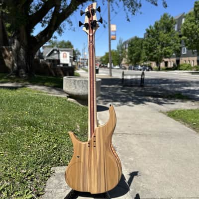 Grog Guitars Rainbow Poplar Mammoth 4 Bass w/ Gator Icon Hybrid Case image 8