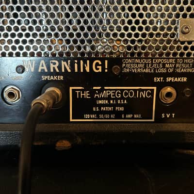 Ampeg SVT "Blue Line" 300-Watt C. 1971 - 2 Matching Cabs 5 S/N's Apart image 11