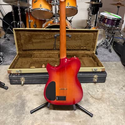 Carvin AE-185 Cherry Sunburst 1995 - Cherry Sunburst on Flamed Maple image 4