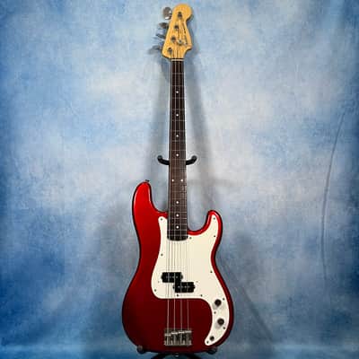 1993 Fender Japan PB-38 Standard Precision Bass Candy Apple Red, MIJ imagen 1