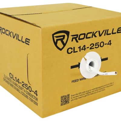 Rockville CL14-250-4 CL2 Rated 14 AWG 250' 4 Conductor Speaker Wire In Ceiling image 10