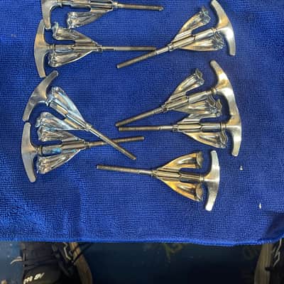 Ludwig Vintage Bass Drum Claws and T Rods w washers (10) image 8