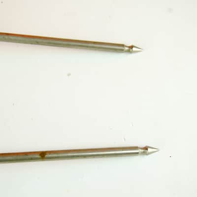 40's 50's WFL Ludwig Clip On Bass Kick Drum Spurs Vintage, Pair image 3