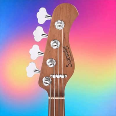 Sadowsky MetroExpress 21 Fret Verdine White Signature 4 String Olympic White High Polish Morado Board image 3