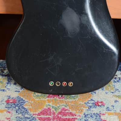 1969 Fender Mustang Bass Black Refin image 5