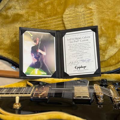 Epiphone Bjorn Gelotte Signature "Jotun" Les Paul Custom 2016 - 2019 - Ebony image 8