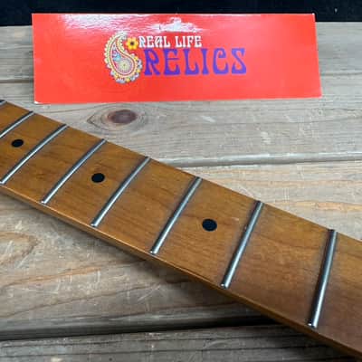 Real Life Relics Nitro Roasted Maple Strat® Stratocaster Neck Maple W Maple Fingerboard RLR-SRMM22 #1 image 3