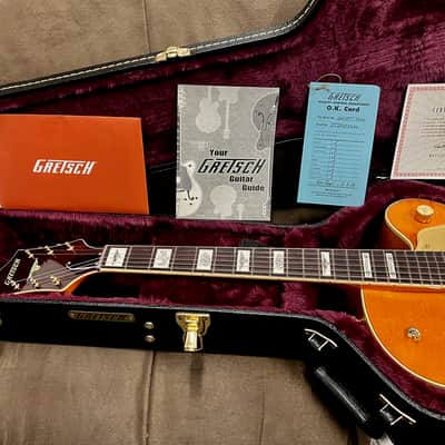 Gretsch G6120T-55 Vintage Select '55 Chet Atkins Hollow Body with Bigsby 2016 - Present - Vintage Orange Stain image 8