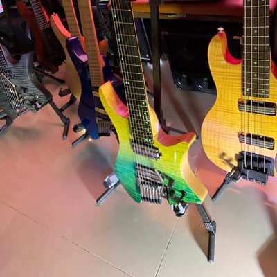 Impossible@guitar 7 strings With Sophia CSL 2:92 Seven 2026 - Avatar Green + GHOSTFIRE BULLET 3.0 HIGH-END SUPER THICK PADDED GIGBAG Safe Shipping image 13