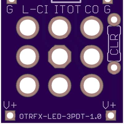 1-Color LED 3PDT True Bypass PCB’s - 10-pack image 3