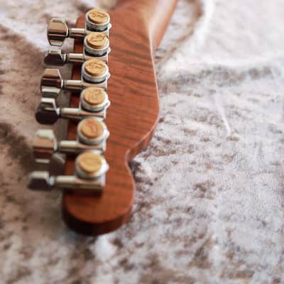 Build to Order GB Liuteria Traditional Tele Semi Hollow  red and blue image 16